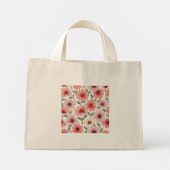 Mini Tote Bag Fourre-tout à fleurs (Dos)