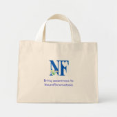 Mini Tote Bag Fourre-tout de sensibilisation à la neurofibromato (Devant)