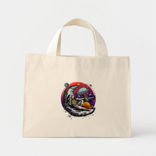 Mini Tote Bag Fromage Space Moon