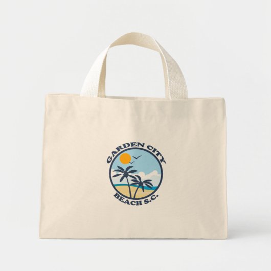 Mini Tote Bag Garden City Beach. (Devant)