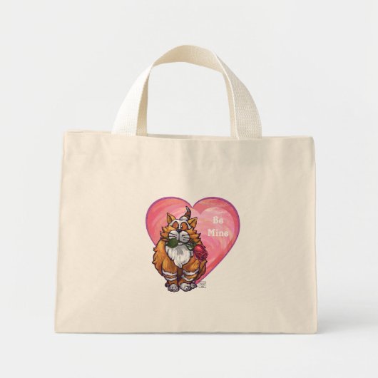 Mini Tote Bag Ginger Cat Saint-Valentin (Devant)