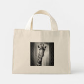 Mini Tote Bag Giraffe dans une cityscape (Dos)
