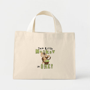 Mini Tote Bag Green Party Singe 1er Anniversaire Tshirts et cade