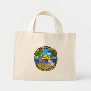 MINI TOTE BAG GREYHOUNDS RULE 75 KM/H BEACH BUM