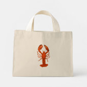 Mini Tote Bag Homard rouge (Dos)