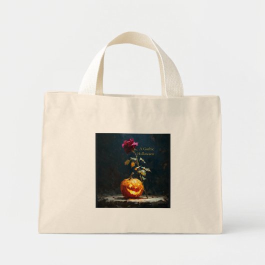 Mini Tote Bag Housse pour ordinateur portable Dark Romantic Pump (Devant)