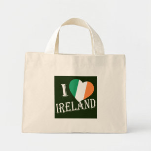 Mini Tote Bag I Heartflag Irlande wt ttt