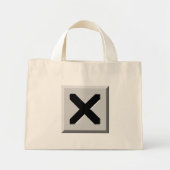 Mini Tote Bag Icône X (Devant)