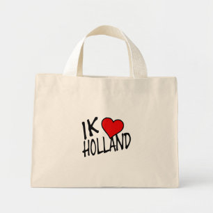 Mini Tote Bag Ik Heart Holland bk tcnt