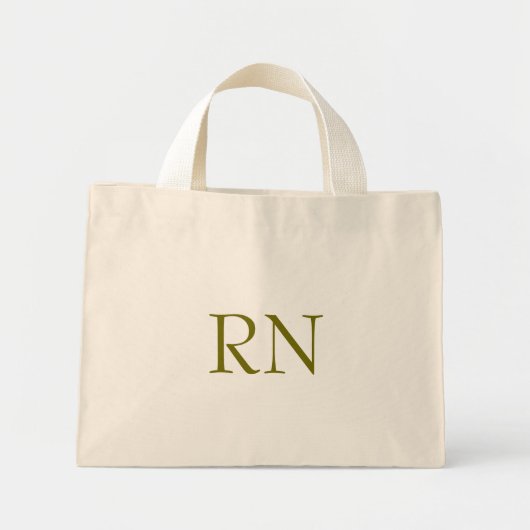 Mini Tote Bag Infirmière inscrite RN Médicale simple (Devant)