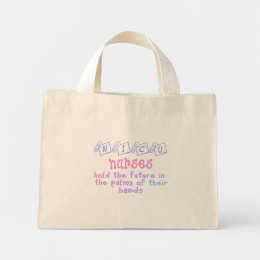 Mini Tote Bag Infirmière NICU (Devant)