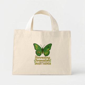 Mini Tote Bag Innovation de récolte - Design agricole intelligen