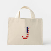 Mini Tote Bag J Monogram superposé sur le drapeau américain tcnt (Dos)