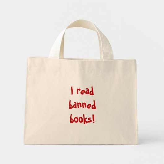 Mini Tote Bag J'ai lu des livres interdits ! (Devant)