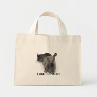 MINI TOTE BAG J'AIME LA VIE DE NOURRITURE