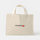 Mini Tote Bag J'aime l'Australie (Dos)
