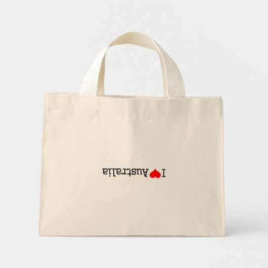 Mini Tote Bag J'aime l'Australie (Devant)