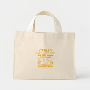 Mini Tote Bag je suis accro au chat sur le chemin du rétablissem