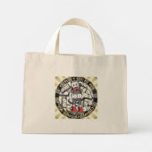 Mini Tote Bag Jouer aux dominos  (Dos)