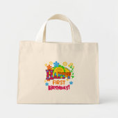 Mini Tote Bag Joyful First Birthday T-shirts et cadeaux (Devant)
