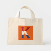 Mini Tote Bag K Monogramme superposé sur l'indicateur NLD ou ttt (Devant)