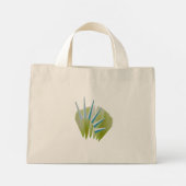 MINI TOTE BAG LA MUSÉE DE NOËL VERTE D'ARBRE BLANC (Dos)