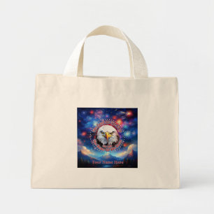 Mini Tote Bag La Terre Des Hommes Libres Feu D'artifice Aigle Br