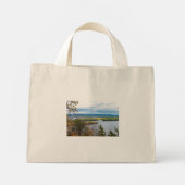 Mini Tote Bag lac michigan côte nord milwaukee à l'aube (Dos)
