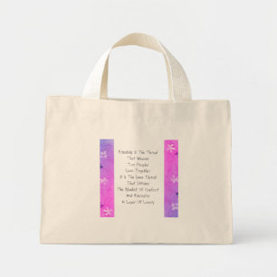 Mini Tote Bag L'amitié est le fil