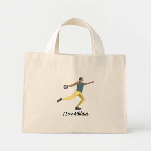 Mini Tote Bag Lancement de Discus (Devant)