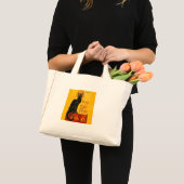 Mini Tote Bag Le Conversation Noir Le Chat Noir (Devant (produit))