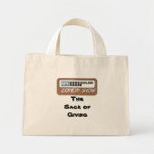 Mini Tote Bag Le Sack du don (Devant)