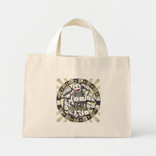 Mini Tote Bag Légende du singe de chaussette Domino