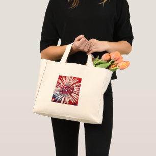 Mini Tote Bag Les 250 ans d'Amérique 1776-2026 Feux d'artifice R