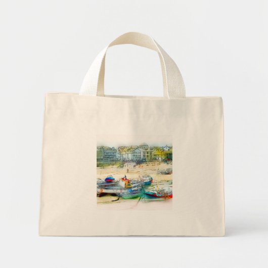 MINI TOTE BAG LES BATEAUX COMME PEINTURE (Devant)