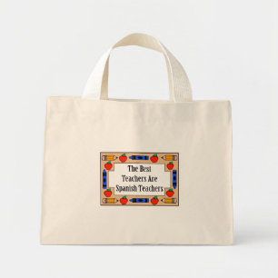 Mini Tote Bag Les Meilleurs Enseignants Sont Des Enseignants Esp