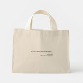 Mini Tote Bag Librairies Nouveau livre de lancement Couverture e (Dos)