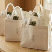 Mini Tote Bag Light Rose Monogram Custom Wedding Welcome Bag