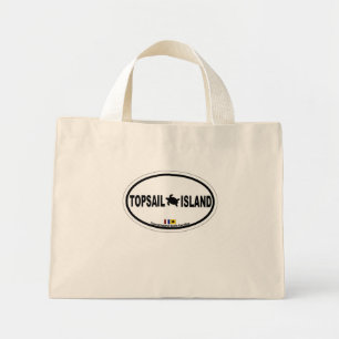 Mini Tote Bag L'île de Topsail.