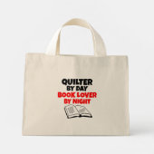 Mini Tote Bag Livre Lover Quilter (Dos)