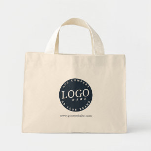 Mini Tote Bag Logo de l'entreprise avec site Web de l'entreprise