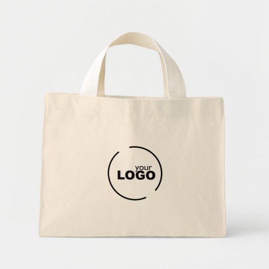 Mini Tote Bag Logo professionnel moderne (Devant)