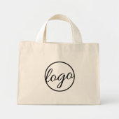 Mini Tote Bag Logo promotionnel personnalisé (Devant)