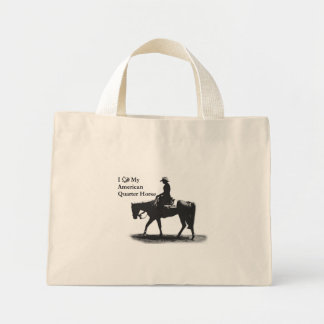 Mini Tote Bag Love my Quarter Horse petite fourre-tout