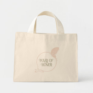 Mini Tote Bag Maid Of Honor Art Nouveau Papillon Rose Bleu