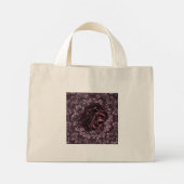 Mini Tote Bag Mandala de rose (Dos)