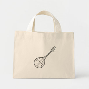 Mini Tote Bag Mandolin "Dessin"