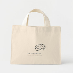 Mini Tote Bag Mariage Minimaliste au Palais de Justice de Cérémo