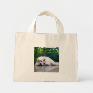 Mini Tote Bag Meilleur chat aux yeux louches