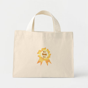 Mini Tote Bag Meilleure maman jamais Golden Lauréat du prix ruba